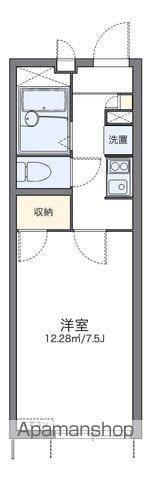 レオパレスコンフォートガーデン(1K/1階)の間取り写真