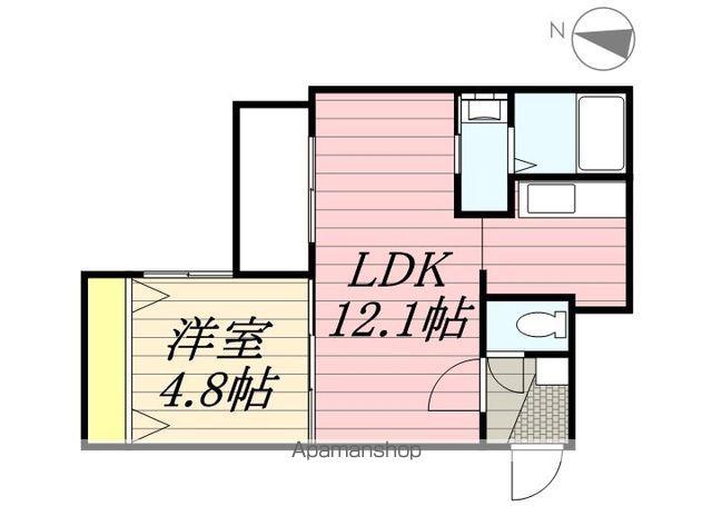 KING HOUSE KANJYODORI HIGASHIキン(1LDK/4階)の間取り写真