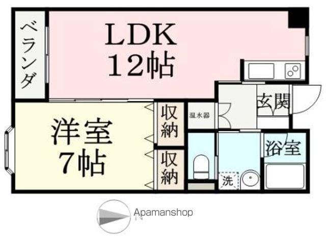 シャンテタカセ(1LDK/1階)の間取り写真