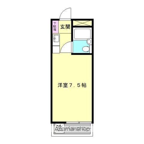 駒込K&Mビル(ワンルーム/5階)の間取り写真