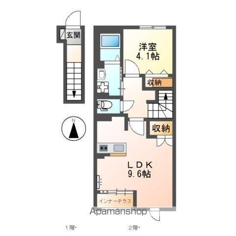 セレーナ広美(1LDK/2階)の間取り写真
