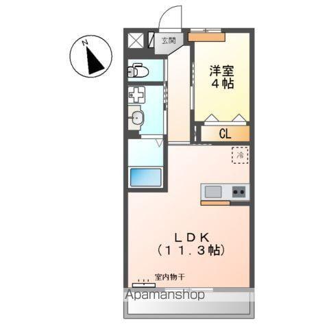 メゾン ボヌール(1LDK/1階)の間取り写真