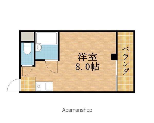 グリーンハイツ(ワンルーム/6階)の間取り写真