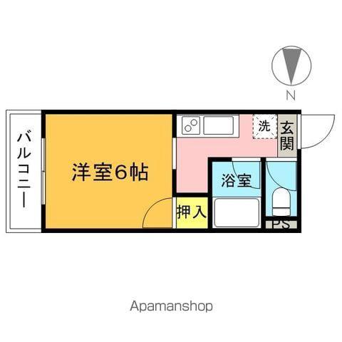 サンフラット(1K/2階)の間取り写真