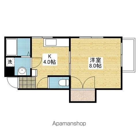 ミラン21(1K/1階)の間取り写真
