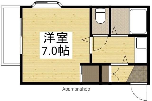 コスモクイーン鹿田(1K/3階)の間取り写真