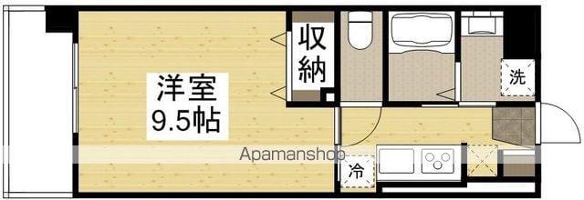 福富グラードマンション(1K/5階)の間取り写真