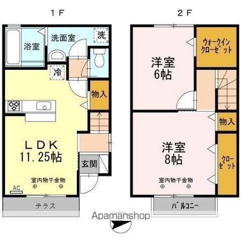 ファミーユ・アイ(2LDK)の間取り写真