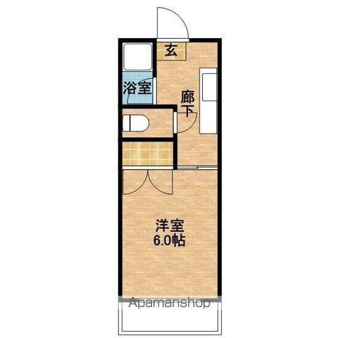 メゾンプチ鴨池(1K/3階)の間取り写真