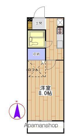 ハイツ慶(1K/2階)の間取り写真