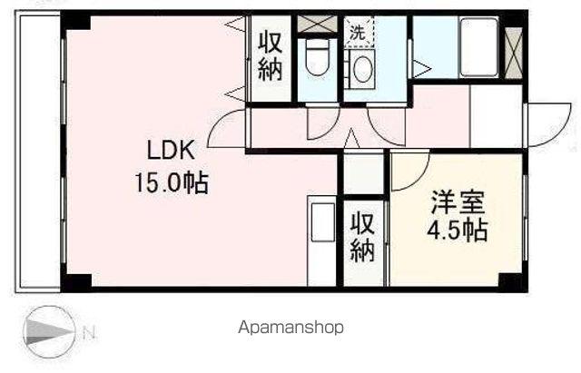 グランフォーレ三条(1LDK/3階)の間取り写真