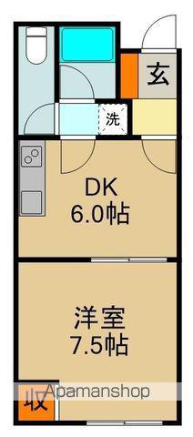 カナリヤコーポ(1DK)の間取り写真