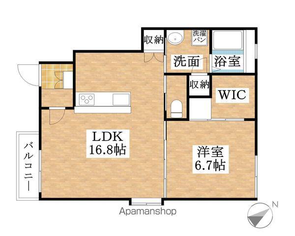 サンMIRAI近藤(1LDK/1階)の間取り写真