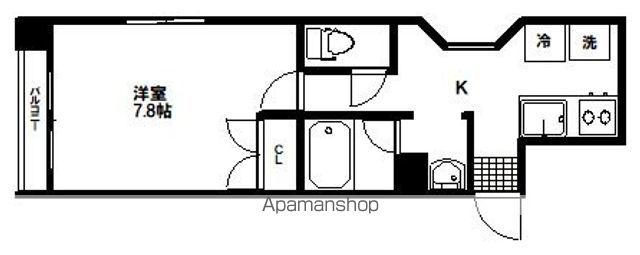 TC支倉(1K/5階)の間取り写真