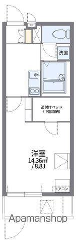 レオパレスソルティ(1K/1階)の間取り写真