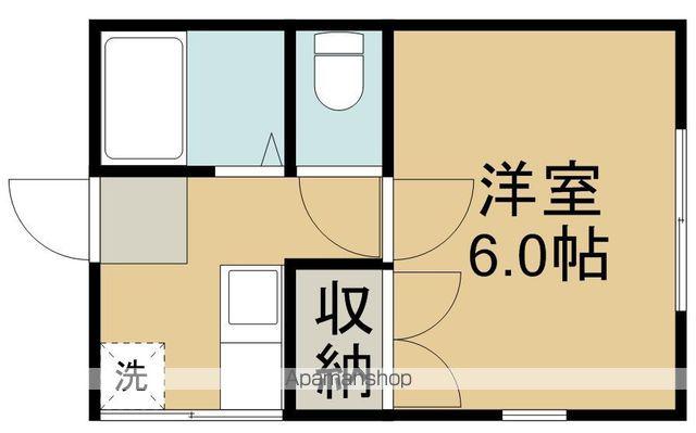 レジデンスシカマ(1K/2階)の間取り写真