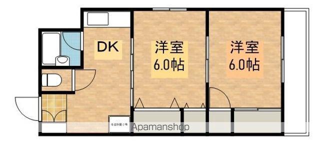 大和ビル(2DK/2階)の間取り写真