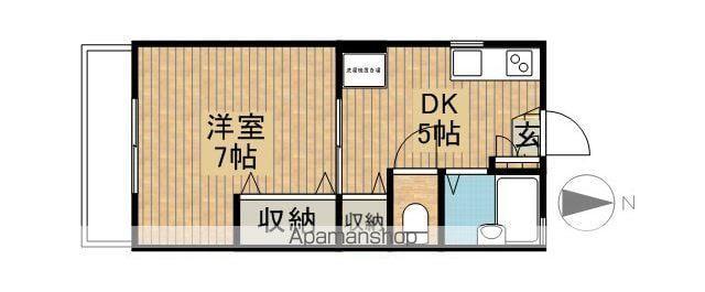 グリーンヒルズ西落合(1DK/2階)の間取り写真