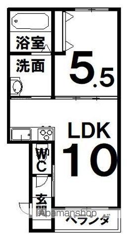 EDEL(1LDK/3階)の間取り写真
