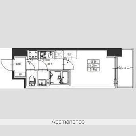 S-RESIDENCE堺湊駅前AZURE(1K/4階)の間取り写真