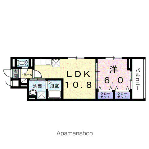 クレストネリマ(1LDK/3階)の間取り写真