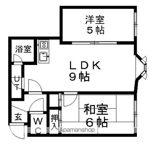 メゾンドヒル33(2LDK/2階)の間取り写真
