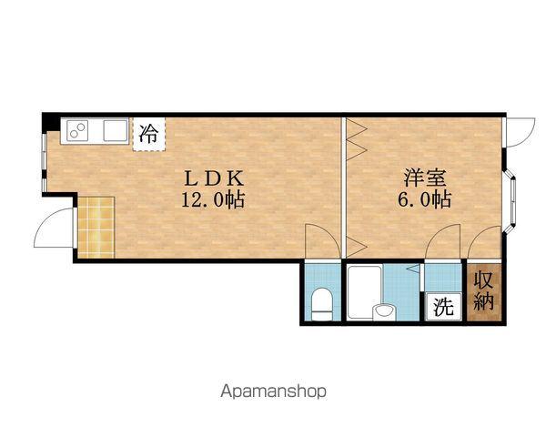 寿ハイツ(1LDK/1階)の間取り写真