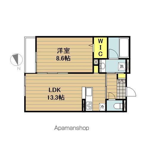 ヴィラ オリオン(1LDK/3階)の間取り写真