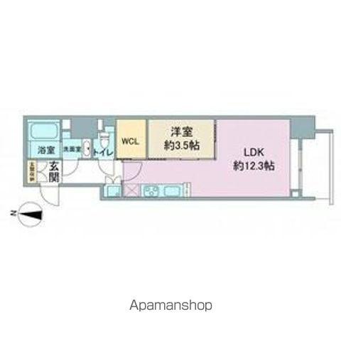 スリーアイランドタワー久屋大通(1LDK/3階)の間取り写真