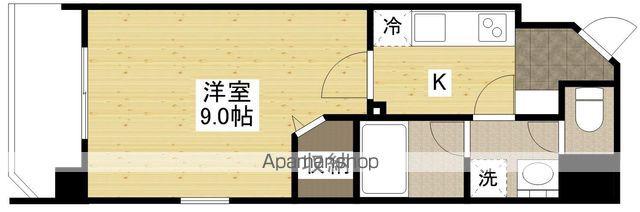 ライフメント堺町Ⅱ(1K/10階)の間取り写真