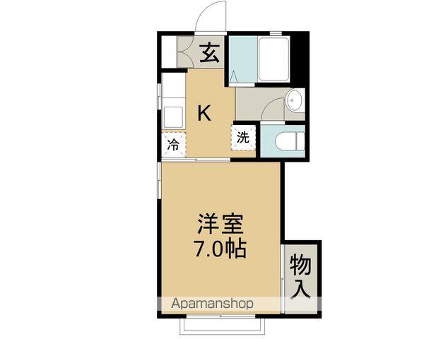 グランメール寺尾台(1K/2階)の間取り写真