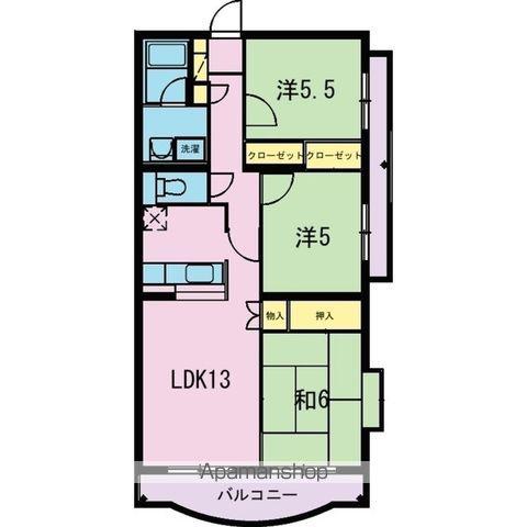 エーデルハイムⅠ(3LDK/4階)の間取り写真