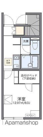 レオネクストアムルタート(1K/1階)の間取り写真