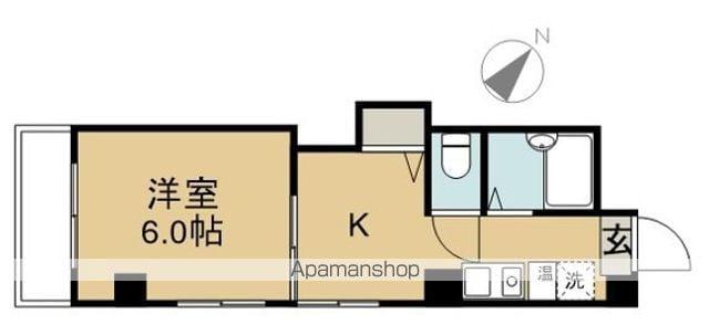 レジデンス東雲(1K/4階)の間取り写真