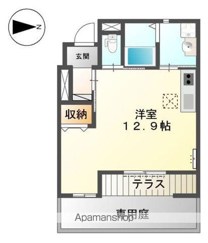 AXCIS(ワンルーム/1階)の間取り写真