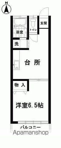 ラフォーレ山王(1DK/2階)の間取り写真