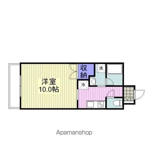 トヨタ今津マンション(1K/2階)の間取り写真