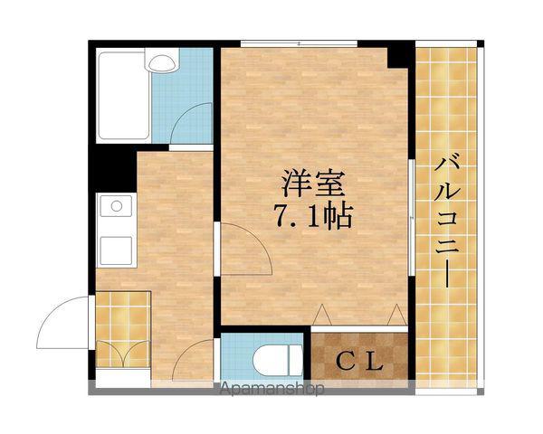 ビガーポリス296同心2丁目KSビル(1K/5階)の間取り写真