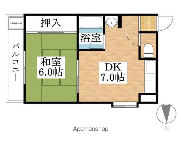 セジュール清洲(1DK/1階)の間取り写真