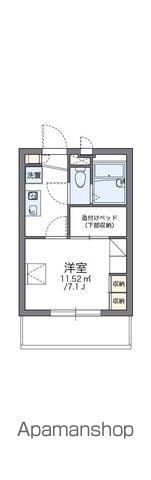レオパレス天満(1K/3階)の間取り写真