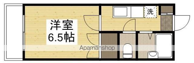 デュエル総社パート2(1K/2階)の間取り写真