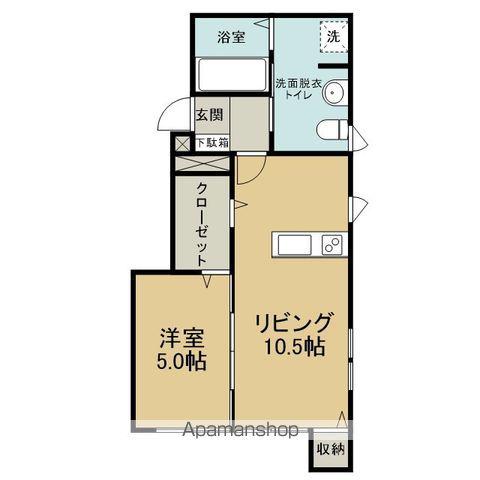 BELLE LEAD330(1LDK/1階)の間取り写真