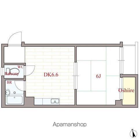 長居ニューライフ(1DK/5階)の間取り写真