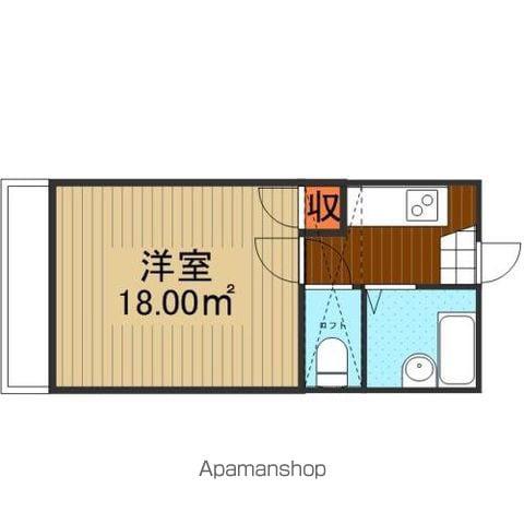 パティオス(1K/2階)の間取り写真