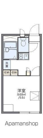 レオパレスPRIMACLASSE(1K/1階)の間取り写真