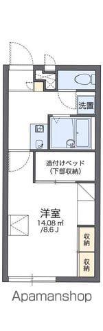 レオパレスGLOBALONE(1K/2階)の間取り写真