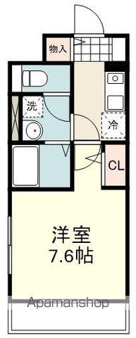 AFCレジデンスⅩⅥ(1K/1階)の間取り写真