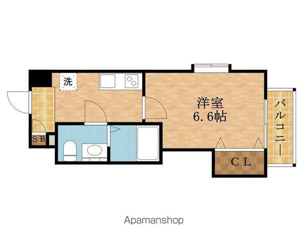 ラグゼ桜ノ宮(1K/2階)の間取り写真