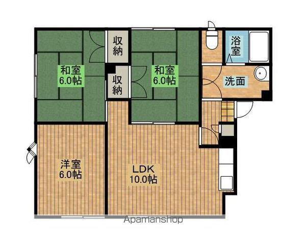 メイユール高砂伍番館(3LDK/1階)の間取り写真