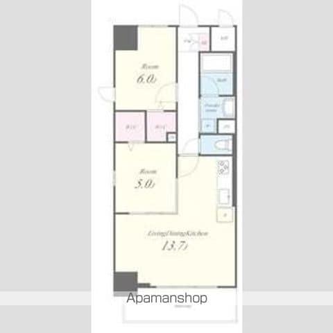 シュトルツ栄(2LDK/8階)の間取り写真